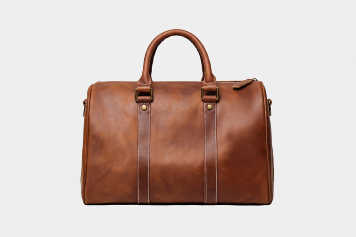 Leather Travel Bag Original Retro Handmade Unisex Portable Carryall For Men And Women Durable