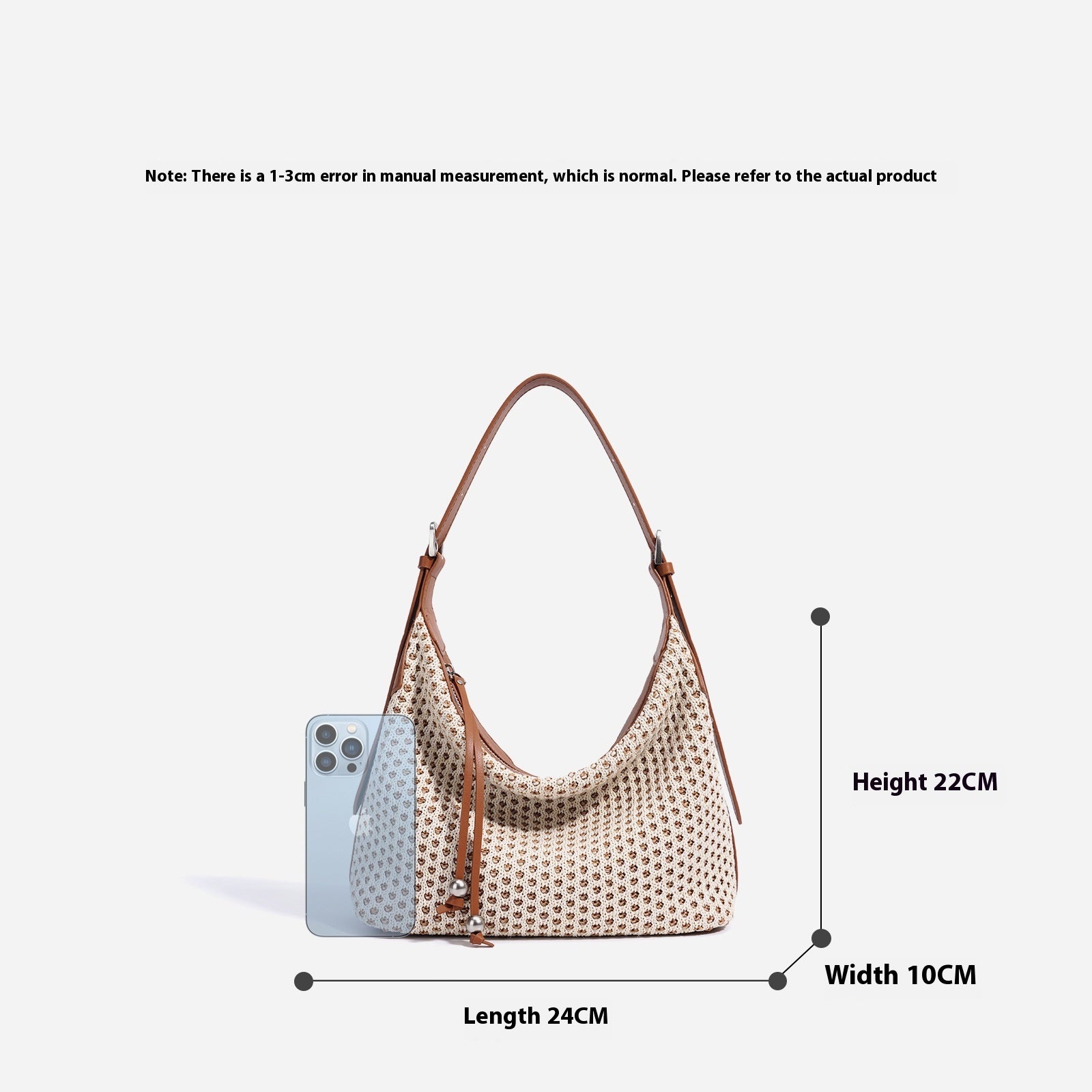 Retro Straw Woven Dumpling Bag For Women Chic Large Capacity Versatile Shoulder Bag