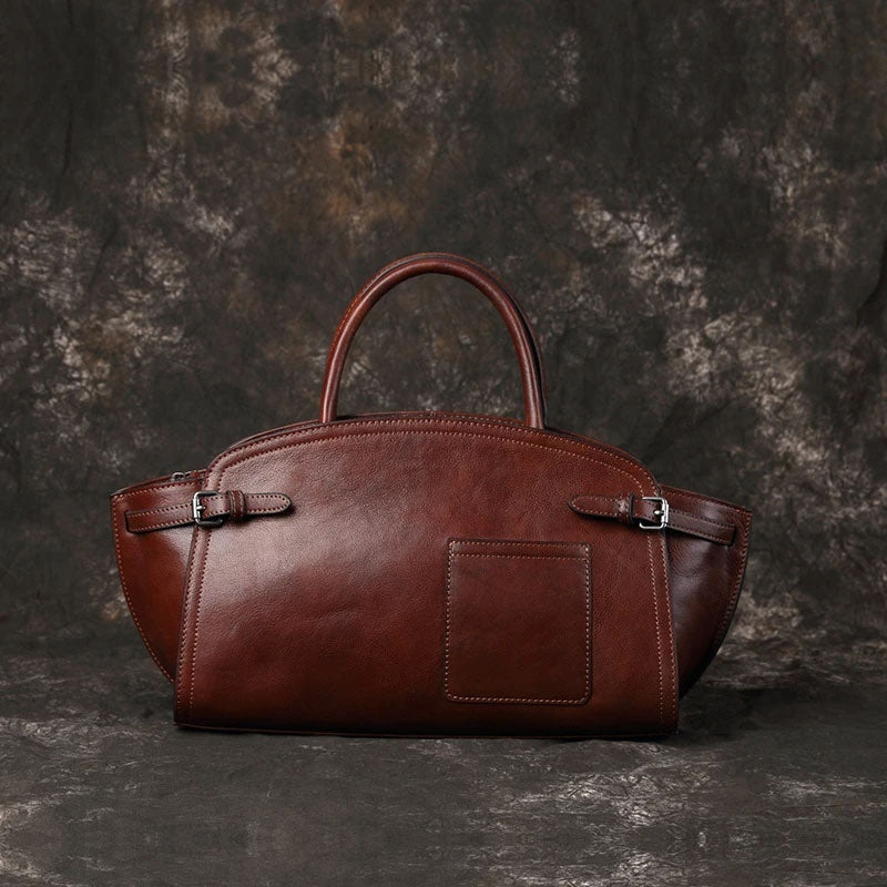 Leather Women's Crossbody Bag With Zippered Pockets And Phone Pocket For Everyday Versatility