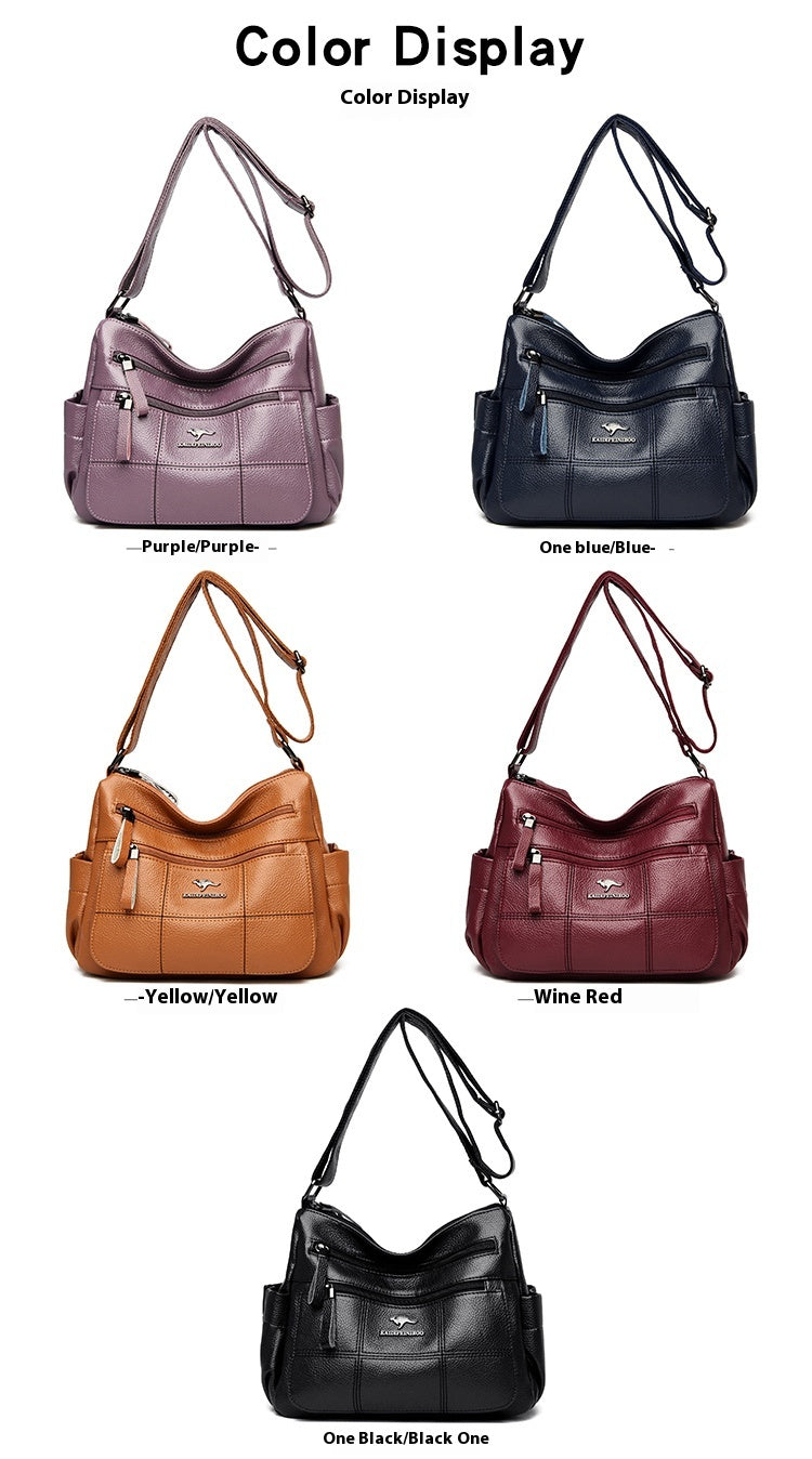 Leather Crossbody Bag For Women Large Capacity Durable Everyday Use Premium Look