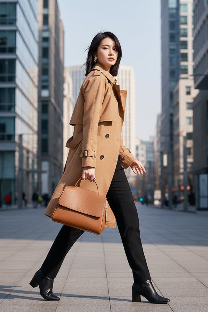 New Fashion Cattlehide Leather Crossbody Shoulder Bag For Women Soft Exterior Three Dimensional Design